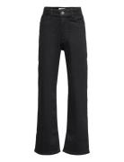 Trousers Denim Vanja Black Wid Bottoms Jeans Wide Jeans Black Lindex