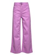 Nlftazza Twi Hw Wide Pant Noos Bottoms Jeans Wide Jeans Pink LMTD