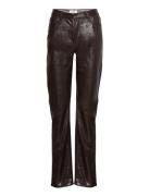 Engloria Pants 6916 Bottoms Trousers Leather Leggings-Bukser Brown Env...