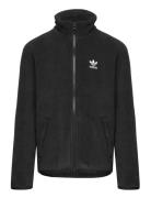 Fleece Jkt Sport Sweatshirts & Hoodies Fleeces & Midlayers Black Adida...