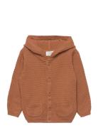 Knit Cardigan Ls Tops Knitwear Cardigans Brown Fixoni