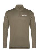 Terrex Multi Half-Zip Long-Sleeve Top Sport T-Langærmet Skjorte Green ...