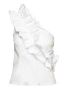 Blondie Top Fancy Poplin Tops Blouses Sleeveless White Naja Lauf