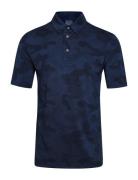 Mens Camou Polo Sport Polos Short-sleeved Navy BACKTEE