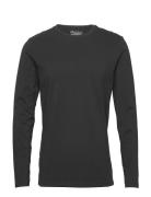 Long Sleeve Slim Tops T-Langærmet Skjorte Black Bread & Boxers