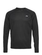 Men Core Running T-Shirt L/S Sport T-Langærmet Skjorte Black Newline