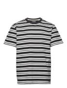 Akkikki Noos Stripe Tee Tops T-Kortærmet Skjorte Black Anerkjendt