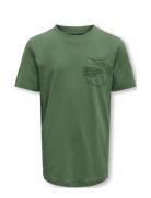 Kobmarinus S/S Tee Print Box Jrs Noos Tops T-Kortærmet Skjorte Green K...