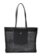 Margani Black Raffia/Vacchetta Bags Totes Black ATP Atelier