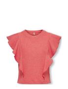 Kognella S/L Short Ruffle Top Jrs Tops T-Kortærmet Skjorte  Kids Only