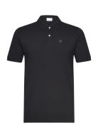 Rowan Basic Polo - Gots/Vegan Tops Polos Short-sleeved Black Knowledge...