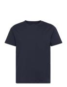 Pima Cotton Tee Tops T-Kortærmet Skjorte Navy Hackett London