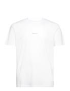 Slhaspen Print Ss O-Neck Tee Noos Tops T-Kortærmet Skjorte White Selec...