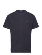 Classic Fit Jersey Crewneck T-Shirt Tops T-Kortærmet Skjorte Navy Polo...