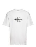 Archival Monologo Tee Tops T-Kortærmet Skjorte White Calvin Klein Jean...