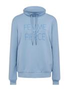 Sc-Banu Tops Sweatshirts & Hoodies Sweatshirts Blue Soyaconcept