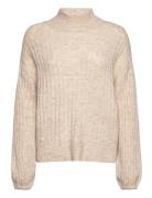 Ihkamara Ls10 Tops Knitwear Jumpers Beige ICHI