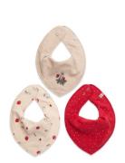 Bandana Bib Girl -Aop  Baby & Maternity Care & Hygiene Dry Bibs Red Pi...