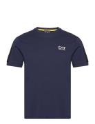 T-Shirt Tops T-Kortærmet Skjorte Navy EA7