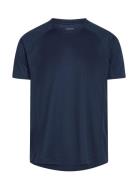 Men Sports S/S T-Shirt Sport T-Kortærmet Skjorte Navy ZEBDIA