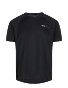 Men Sports T-Shirt/Chest Print Sport T-Kortærmet Skjorte Black ZEBDIA