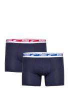 Puma Men Everyday Multi Logo Boxers 2P Boxershorts Navy PUMA