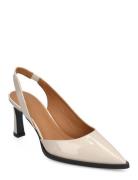 Sling Back Shoes Heels Pumps Sling Backs Cream Billi Bi