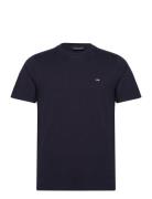 Max Classic Organic Cotton Tee Tops T-Kortærmet Skjorte Navy Lexington...