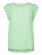 Blancasz Adele Ss Top Tops Blouses Short-sleeved Green Saint Tropez