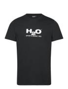 Logo Tee Tops T-Kortærmet Skjorte Navy H2O