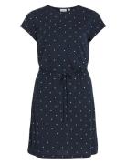 Vimo Y S/S String Dress /1/Ka Kort Kjole Navy Vila