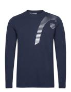 Club 21 Cliff Ls Men Tops T-Langærmet Skjorte Blue Head