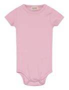 Plain Body Ss Bodies Short-sleeved Pink MarMar Copenhagen