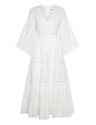 Vanessa Wide Sleeve Embroidered Cotton Maxi Dress Maxikjole Festkjole ...