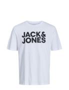 Jjecorp Logo Tee Ss O-Neck Noos Tops T-Kortærmet Skjorte White Jack & ...