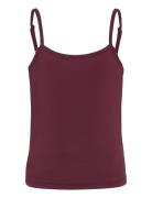 Strap Top Tops T-shirts Sleeveless Burgundy Rosemunde Kids