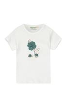 T-Shirt Tops T-Kortærmet Skjorte White United Colors Of Benetton