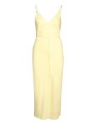 Recycled Cdc Midi Slip Dress Knælang Kjole Yellow Calvin Klein