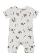 Jumpsuit S/S Sum Printed Bodysuits Short-sleeved Beige Petit Piao