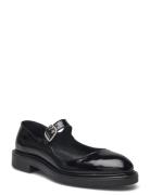 Biaadda Mary Jane Nappalak Loafers Flade Sko Black Bianco