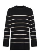 Slfliva Ls Long Knit O-Neck Noos Tops Knitwear Jumpers Black Selected ...