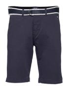 Dks Belted Bermuda Shorts Bottoms Shorts Chinos Shorts Blue Sebago