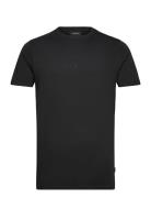 Logo Tee S/S Tops T-Kortærmet Skjorte Black Lindbergh