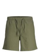 Jpstjaiden Summer Linen Blend Short Sn Bottoms Shorts Casual Green Jac...