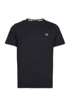 Crew Neck T-Shirt Tops T-Kortærmet Skjorte Blue Fred Perry