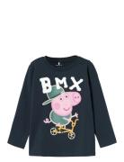 Nmmjonin Peppapig Ls Top Cplg Tops T-shirts Long-sleeved T-Skjorte Nav...