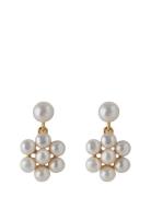 Ocean Bloom Earrings Length 15 Mm Ørestickere Smykker Gold Pernille Co...