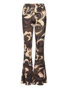 Trousers Bottoms Trousers Flared Multi/patterned Barbara Kristoffersen...