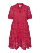 Yasholi Ss Dress S. Noos Kort Kjole Red YAS