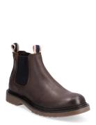 Jfwleyton Leather Sn Støvlet Chelsea Boot Brown Jack & J S